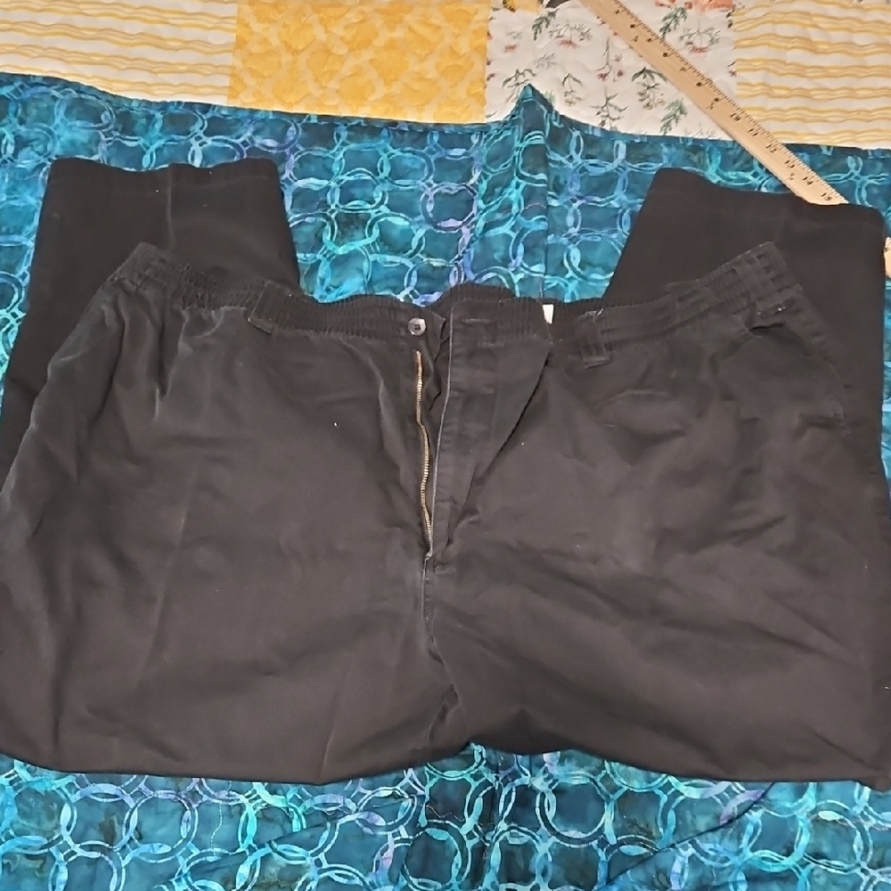 Harbor Bay Men's Black Chinos size 3X